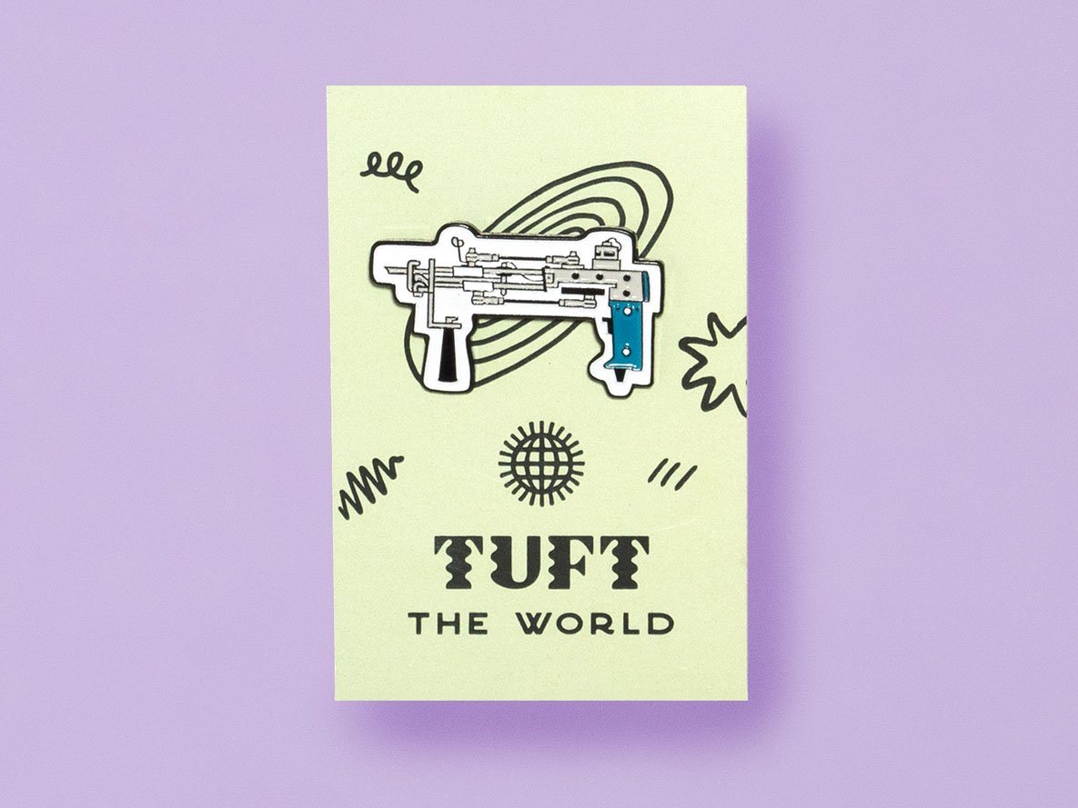 Tufting Machine Enamel Pin Merch Tuft the World 